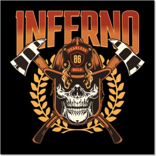 INFERNO FIREMAN Posters and Art